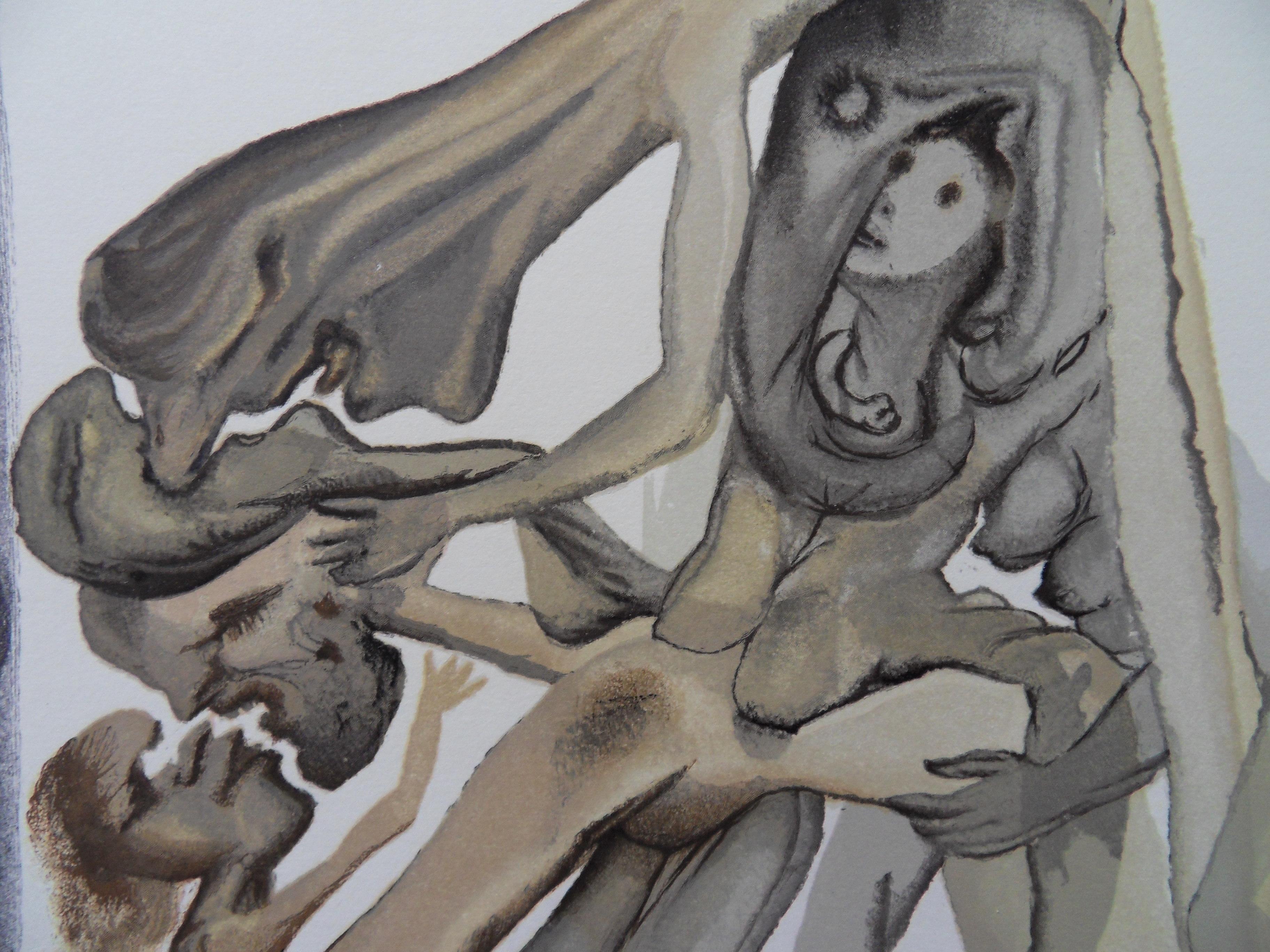 Infierno 4 : Los Limbos - Woodcut - 1963 - Print de Salvador Dalí
