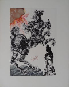 Hell 6 : Cerberus - Woodcut - 1963