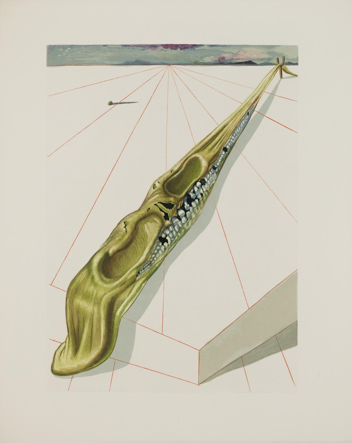 Hell Canto 14 (The Divine Comedy) - Print by Salvador Dalí
