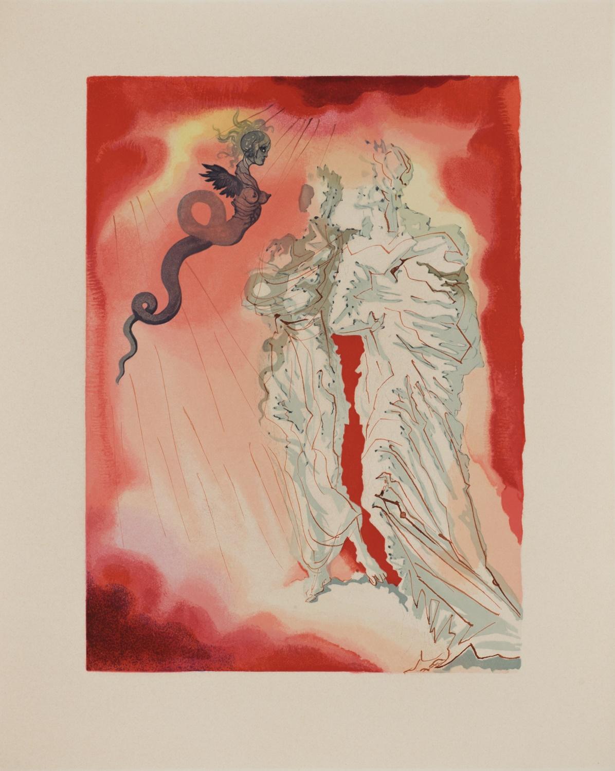 Hell Canto 17 (The Divine Comedy) - Print by Salvador Dalí