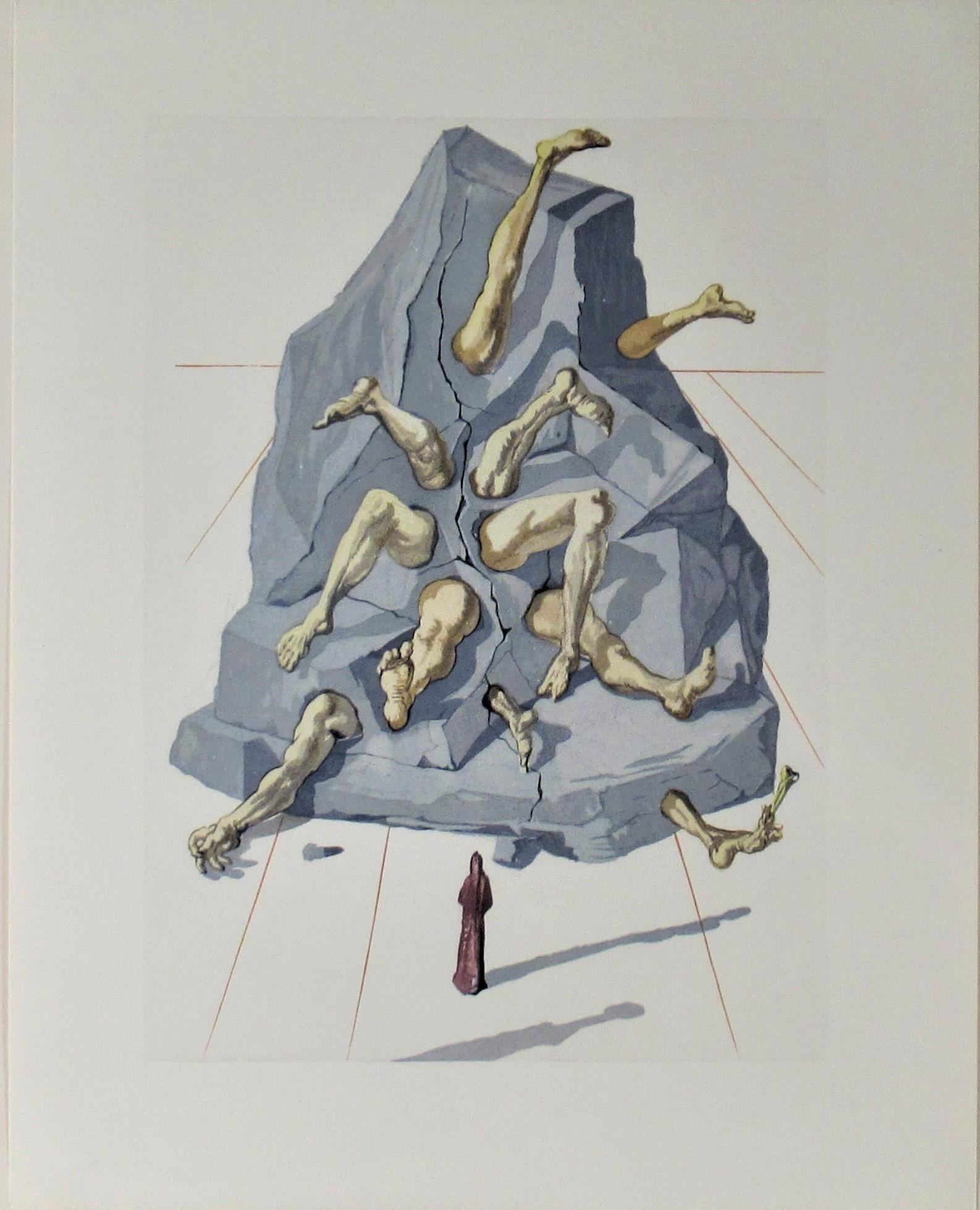 Hell Canto 21 - Print by Salvador Dalí