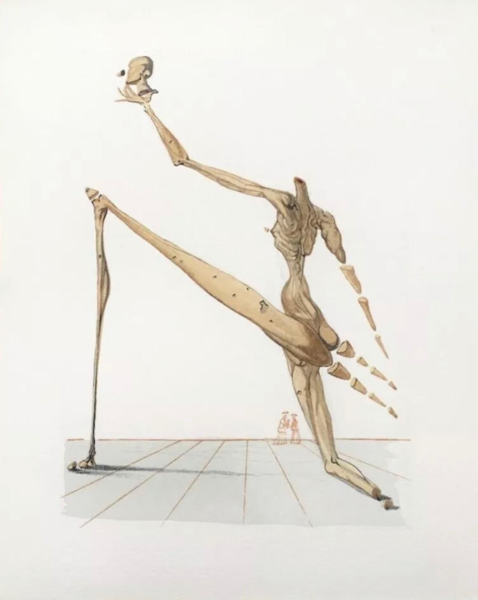 Salvador Dalí Figurative Print - Hell Canto #29, The Divine Comedy (Field 195), Salvador Dali