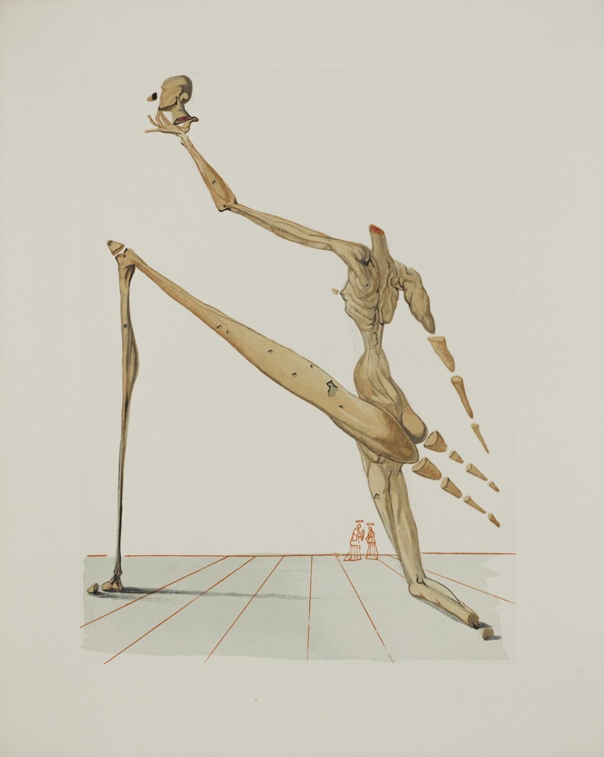 Hell Canto 29 (Die göttliche Komödie) – Print von Salvador Dalí