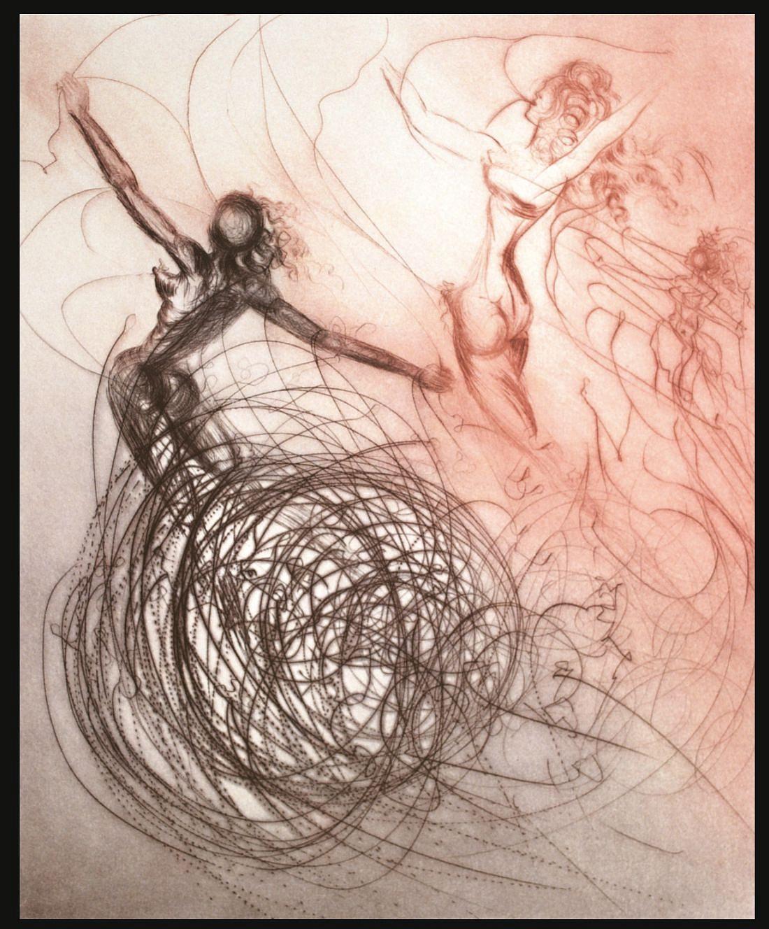 Suite Hippies: Donna tra le onde - Print di Salvador Dalí