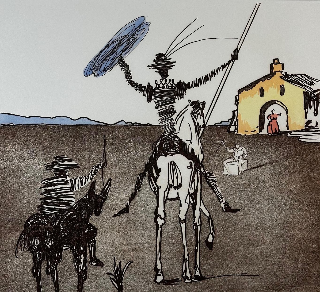 Historia de Don Quijote de la Mancha El sueño imposible - Print de Salvador Dalí