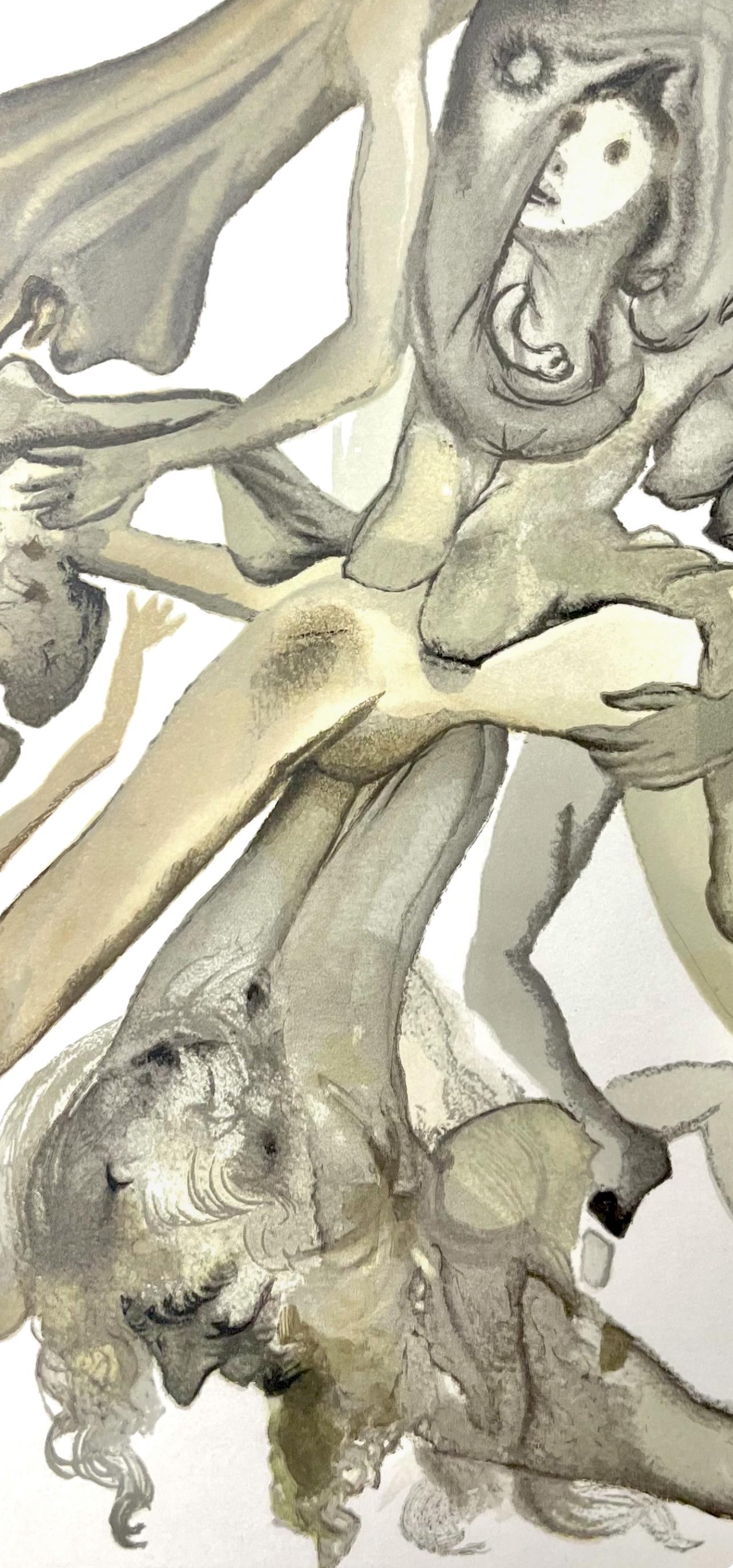 Hölle IV (Field 189-200; M/L 1039-1138), Die Göttliche Komödie - Print by Salvador Dalí