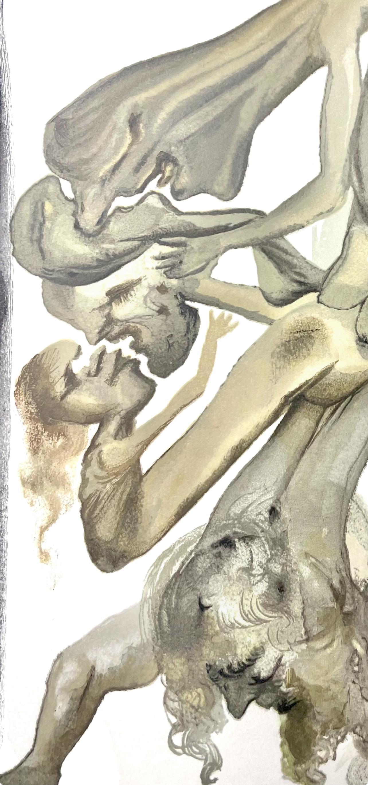 Hölle IV (Field 189-200; M/L 1039-1138), Die Göttliche Komödie - Surrealist Print by Salvador Dalí