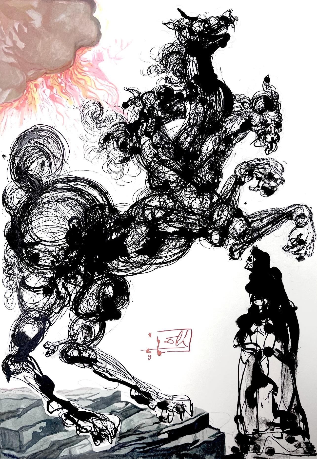 Salvador Dalí Landscape Print - Hölle VI (Field 189-200; M/L 1039-1138), Die Göttliche Komödie
