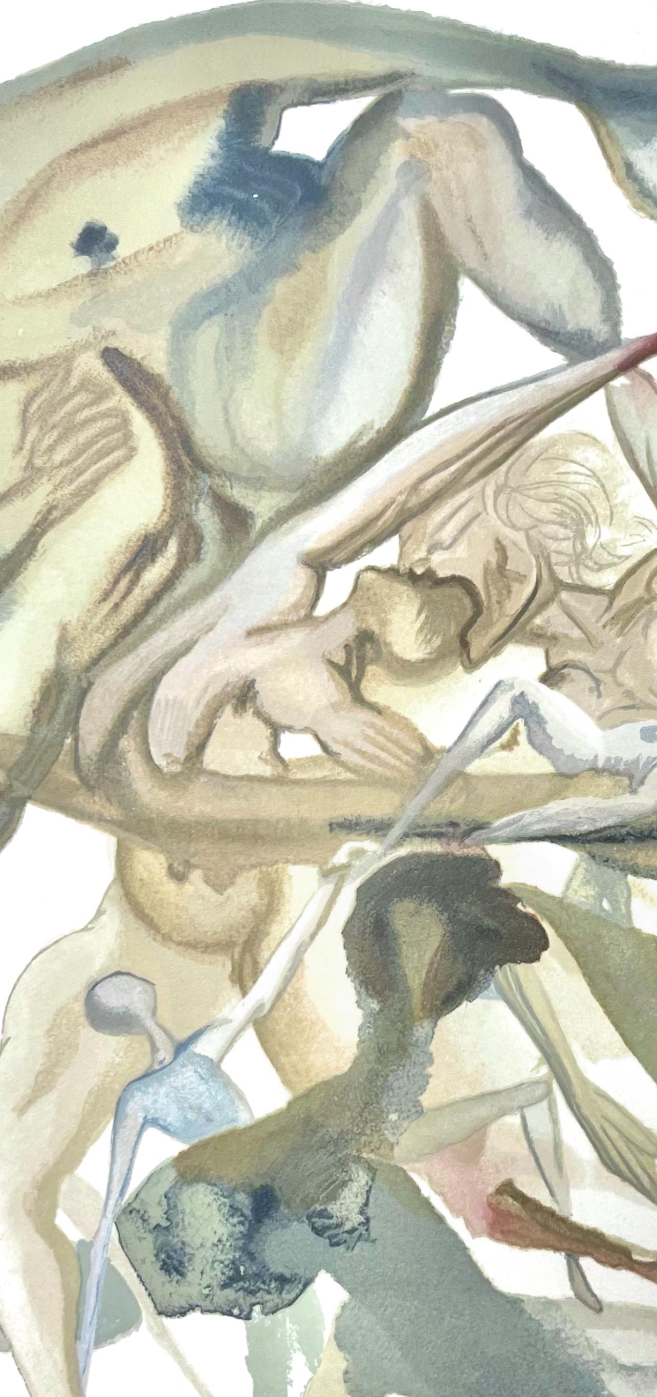 Hölle XI (Field 189-200; M/L 1039-1138), Die Göttliche Komödie - Surrealist Print by Salvador Dalí