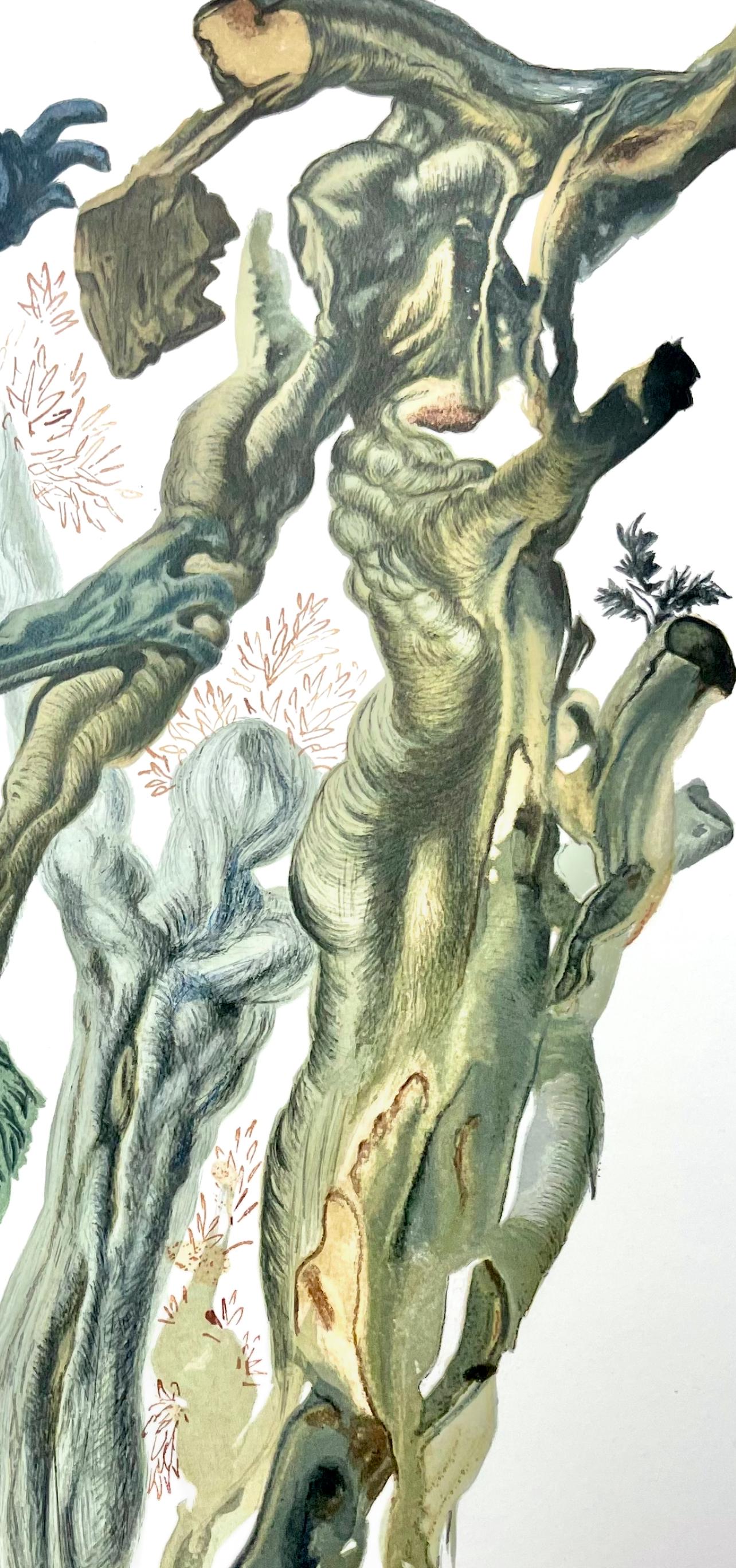 Hölle XIII (champs 189-200 ; M/L 1039-1138), Die Göttliche Komödie - Print de Salvador Dalí