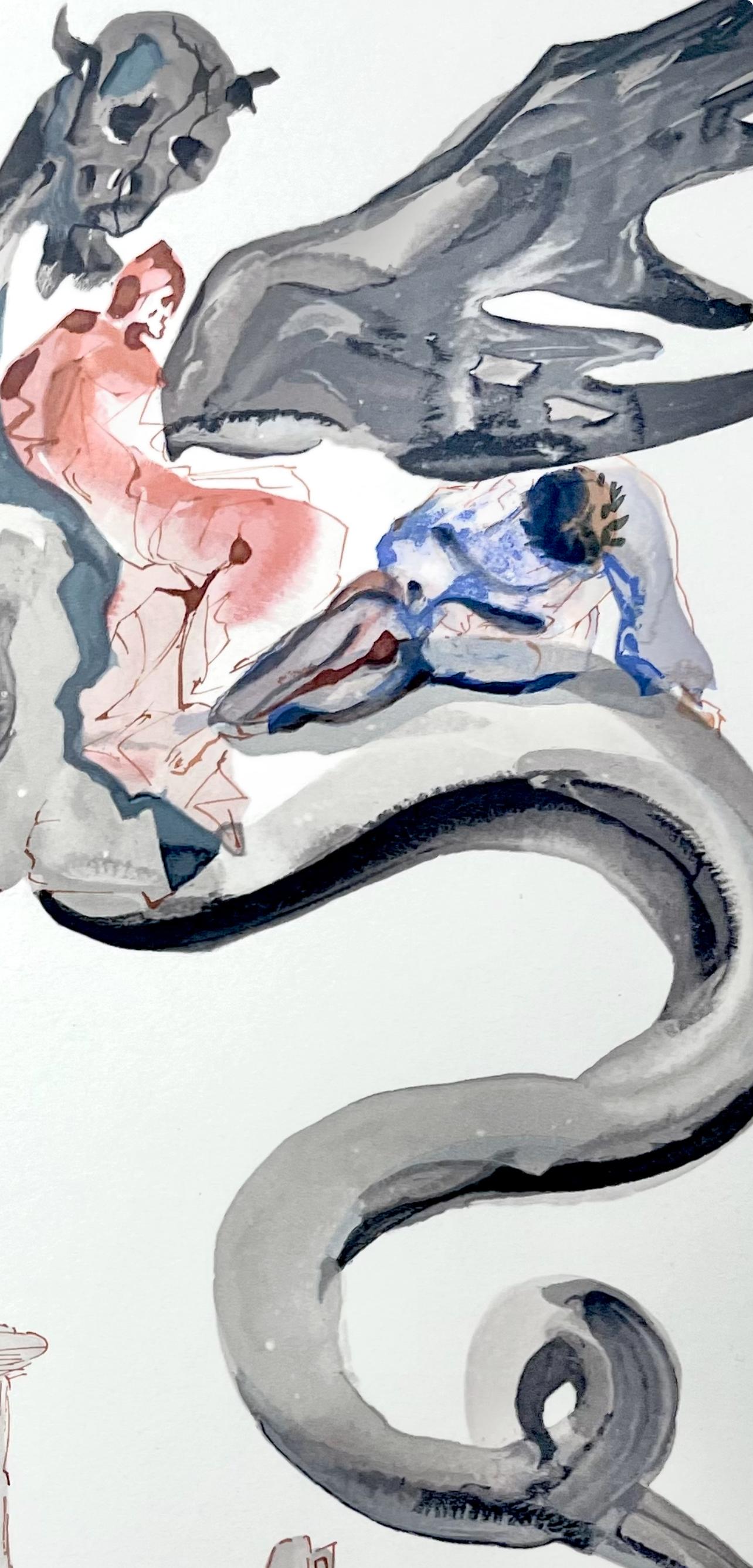 Hölle XVII (Campo 189-200; M/L 1039-1138), Die Göttliche Komödie - Print di Salvador Dalí