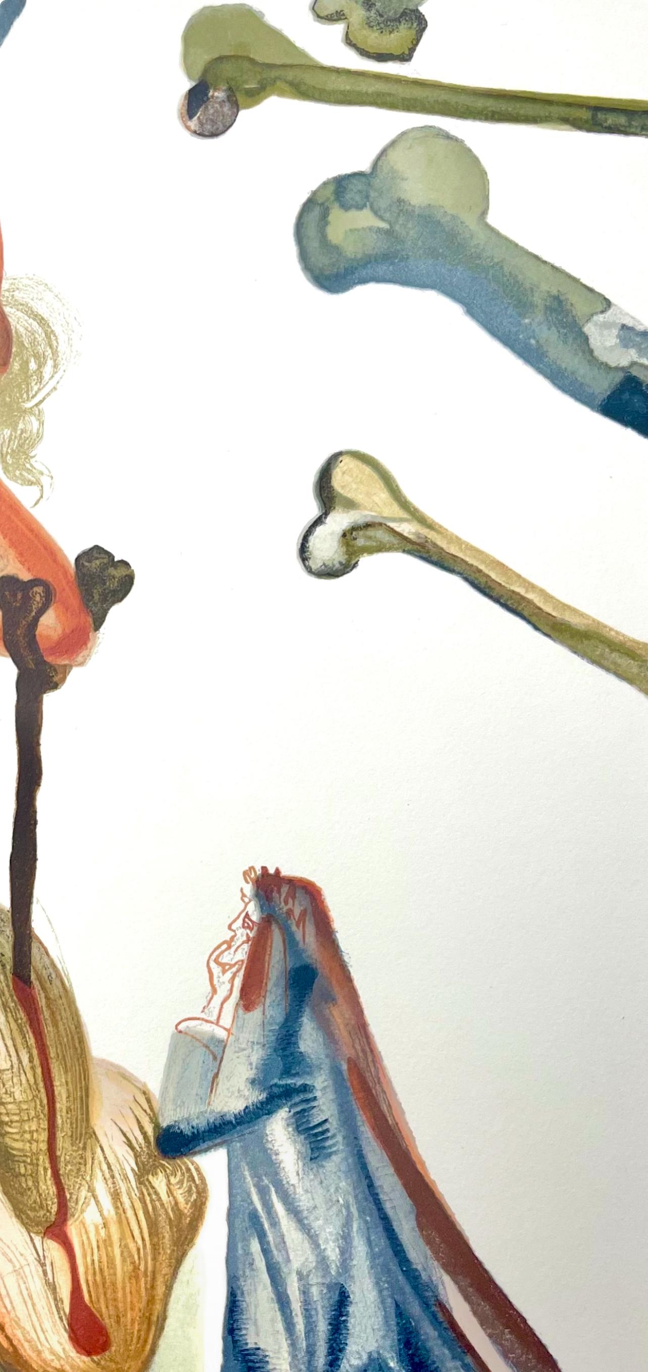 Hölle XVIII (Field 189-200; M/L 1039-1138), Die Göttliche Komödie - Surrealist Print by Salvador Dalí