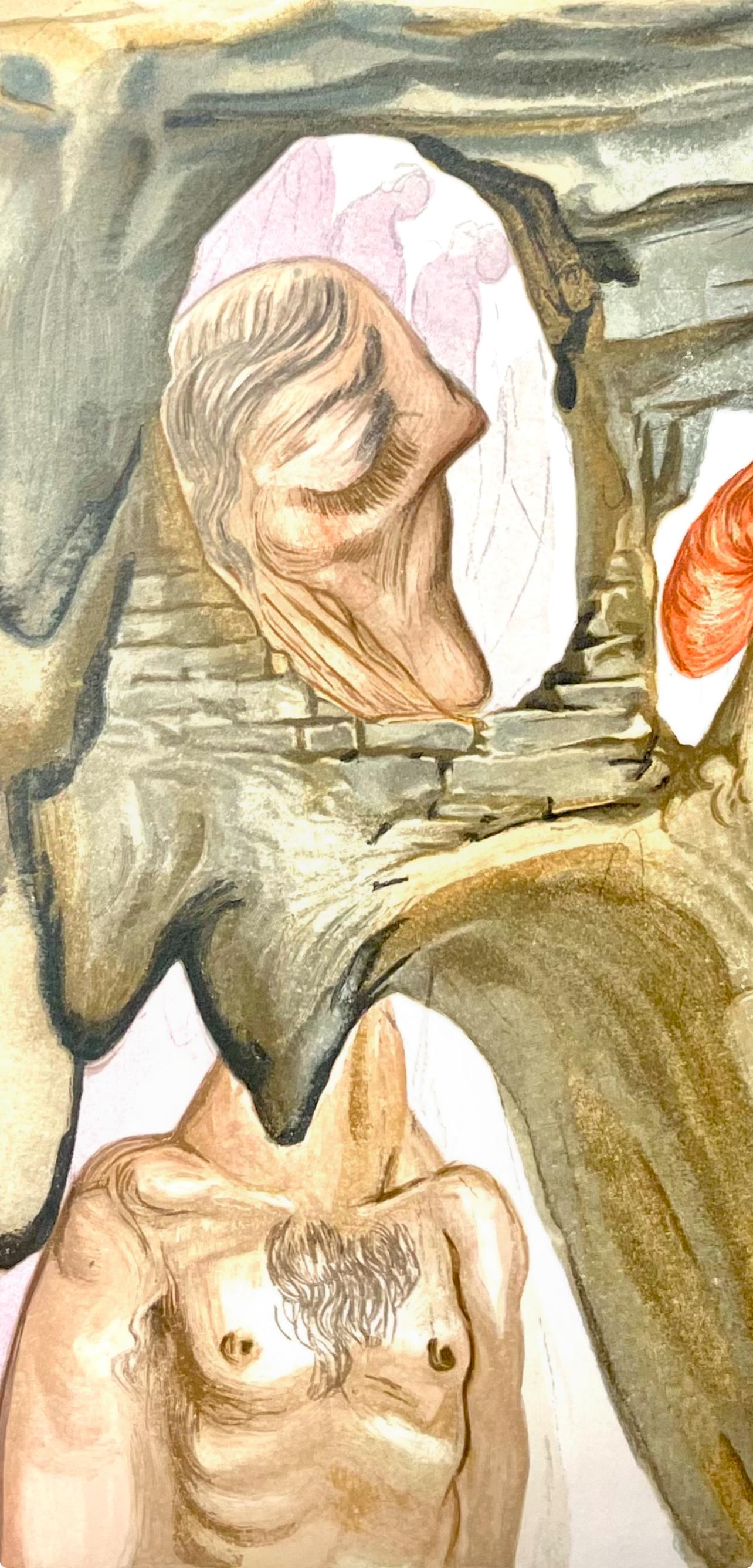 Hölle XXII (Field 189-200; M/L 1039-1138), Die Göttliche Komödie - Print by Salvador Dalí