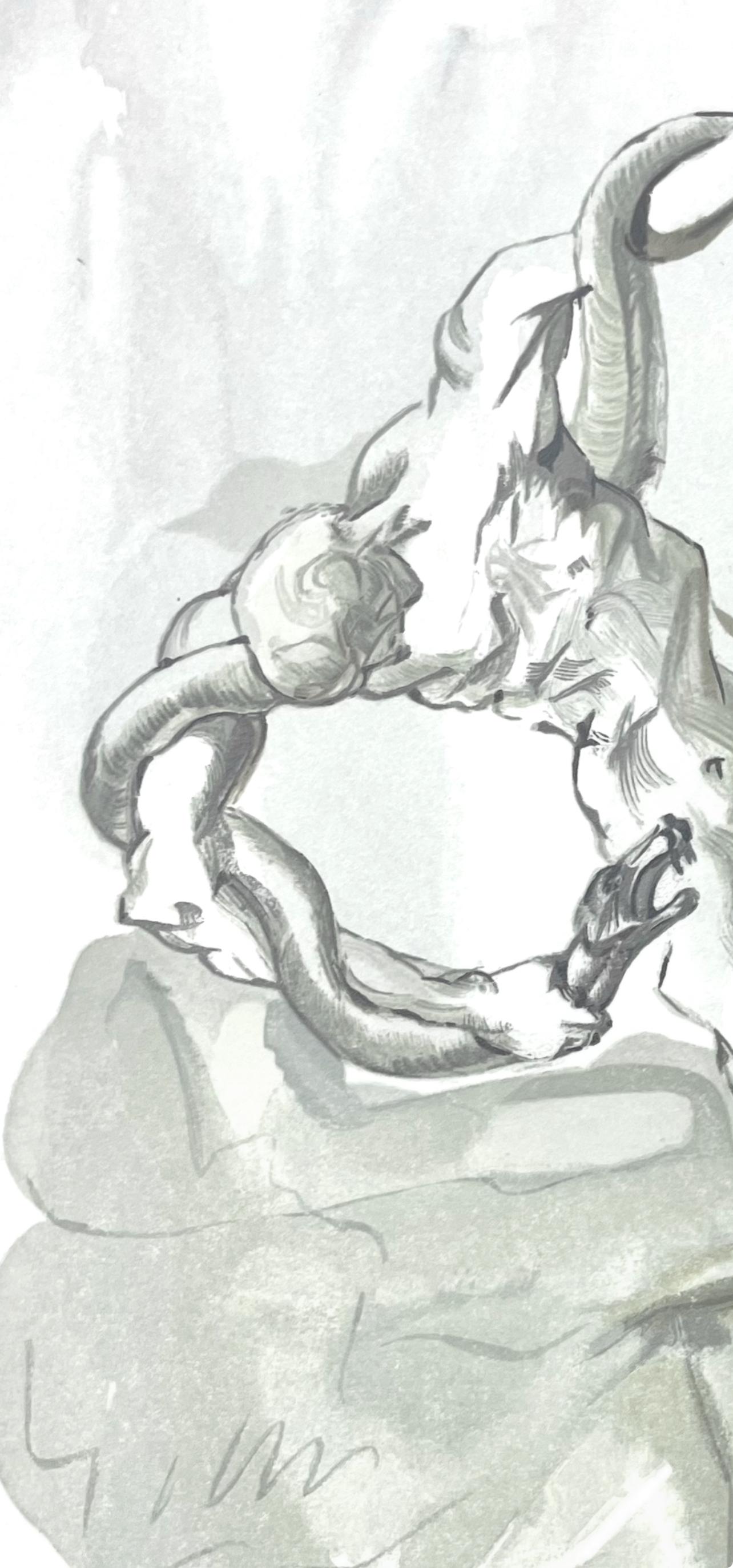 Hölle XXIV (Campo 189-200; M/L 1039-1138), Die Göttliche Komödie - Print di Salvador Dalí