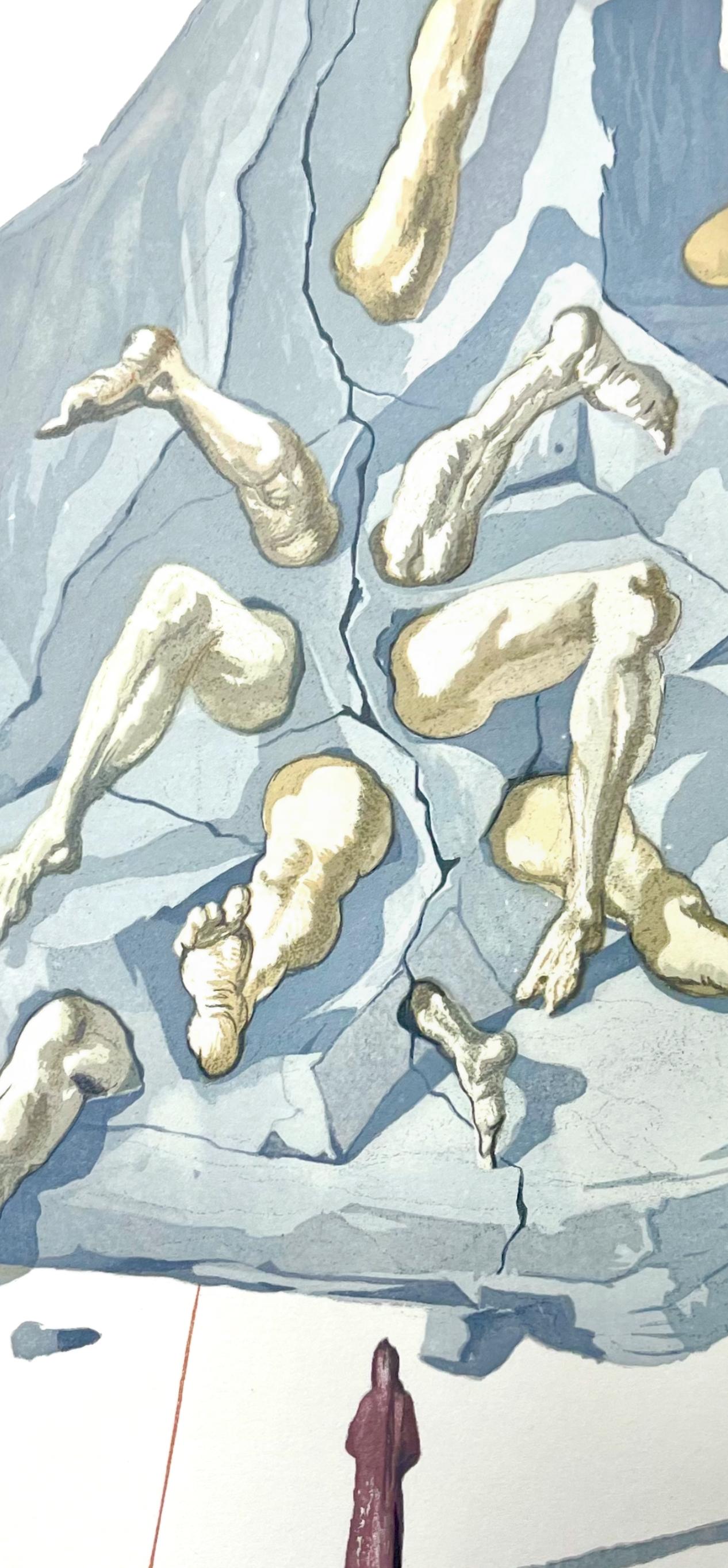 Hölle XXVI (Field 189-200; M/L 1039-1138), Die Göttliche Komödie - Print by Salvador Dalí