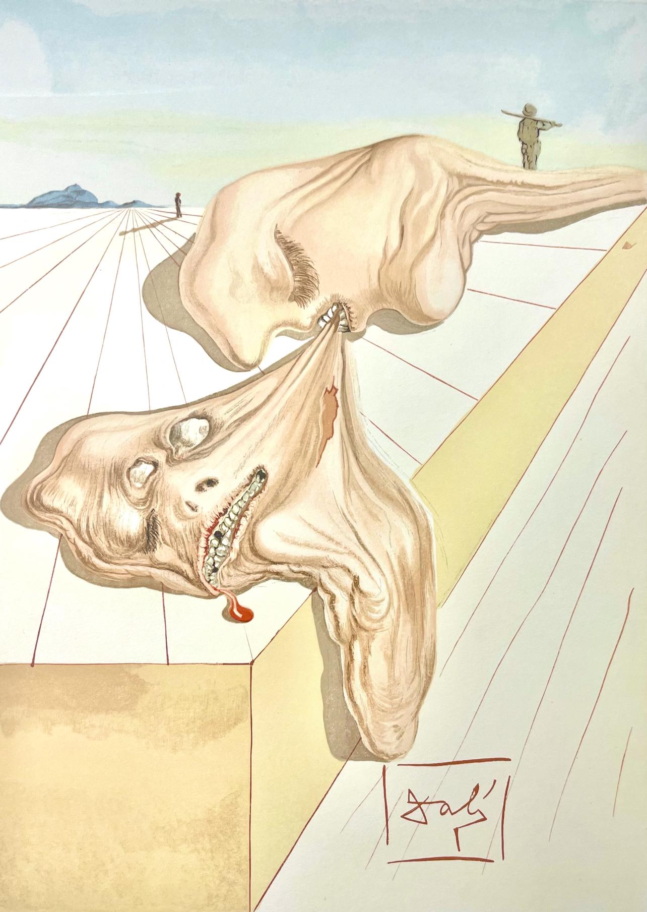 Landscape Print Salvador Dalí - Hölle XXX (champs 189-200 ; M/L 1039-1138), Die Göttliche Komödie