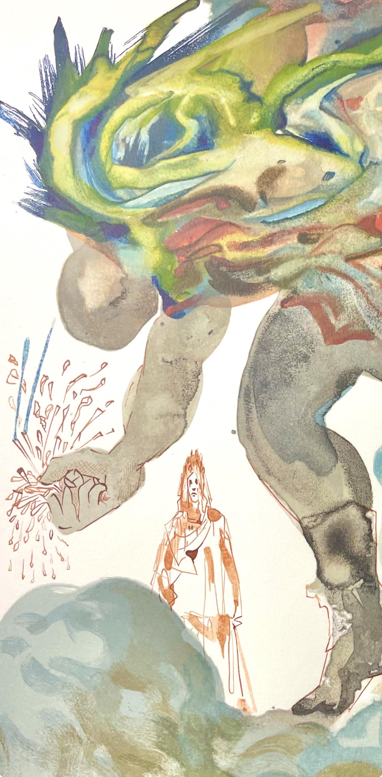 Hölle XXXI (Field 189-200; M/L 1039-1138), Die Göttliche Komödie - Print by Salvador Dalí
