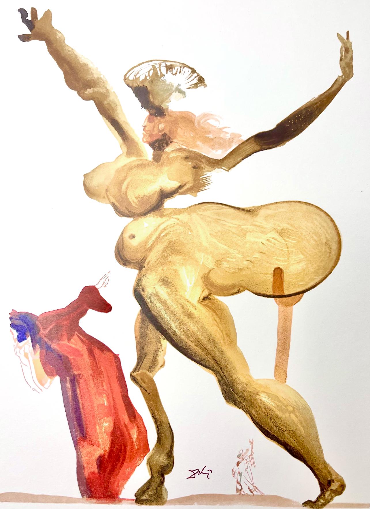 Landscape Print de Salvador Dalí - Hölle XXXIII (Campo 189-200; M/L 1039-1138), Die Göttliche Komödie