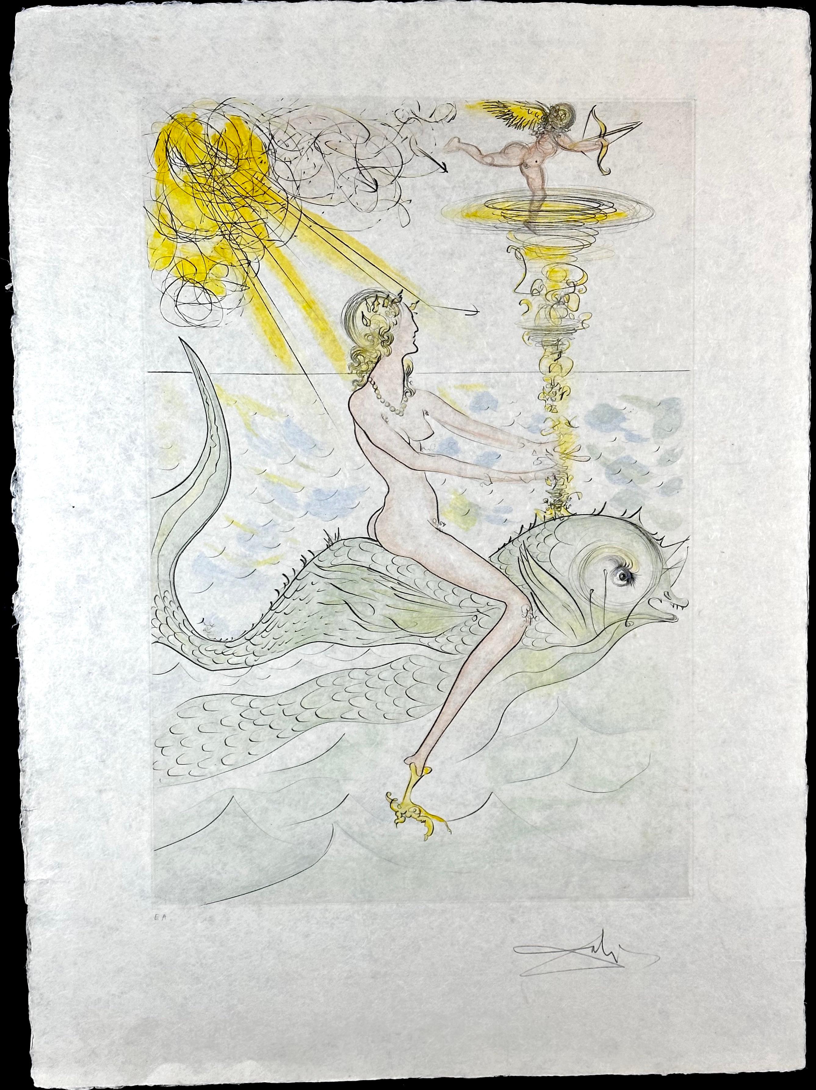 Hommage à Albrecht Durer - Sirene au Dauphin