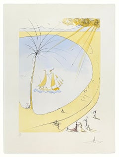 Hommage à Picasso (Cannes / Côte d'Azur) Gravure signée, authentifiée par F. Hunter