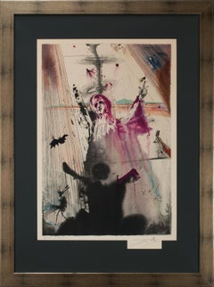 Vintage “I have set before thee...” Limited Hand-Signed Lithograph by Salvador Dalí