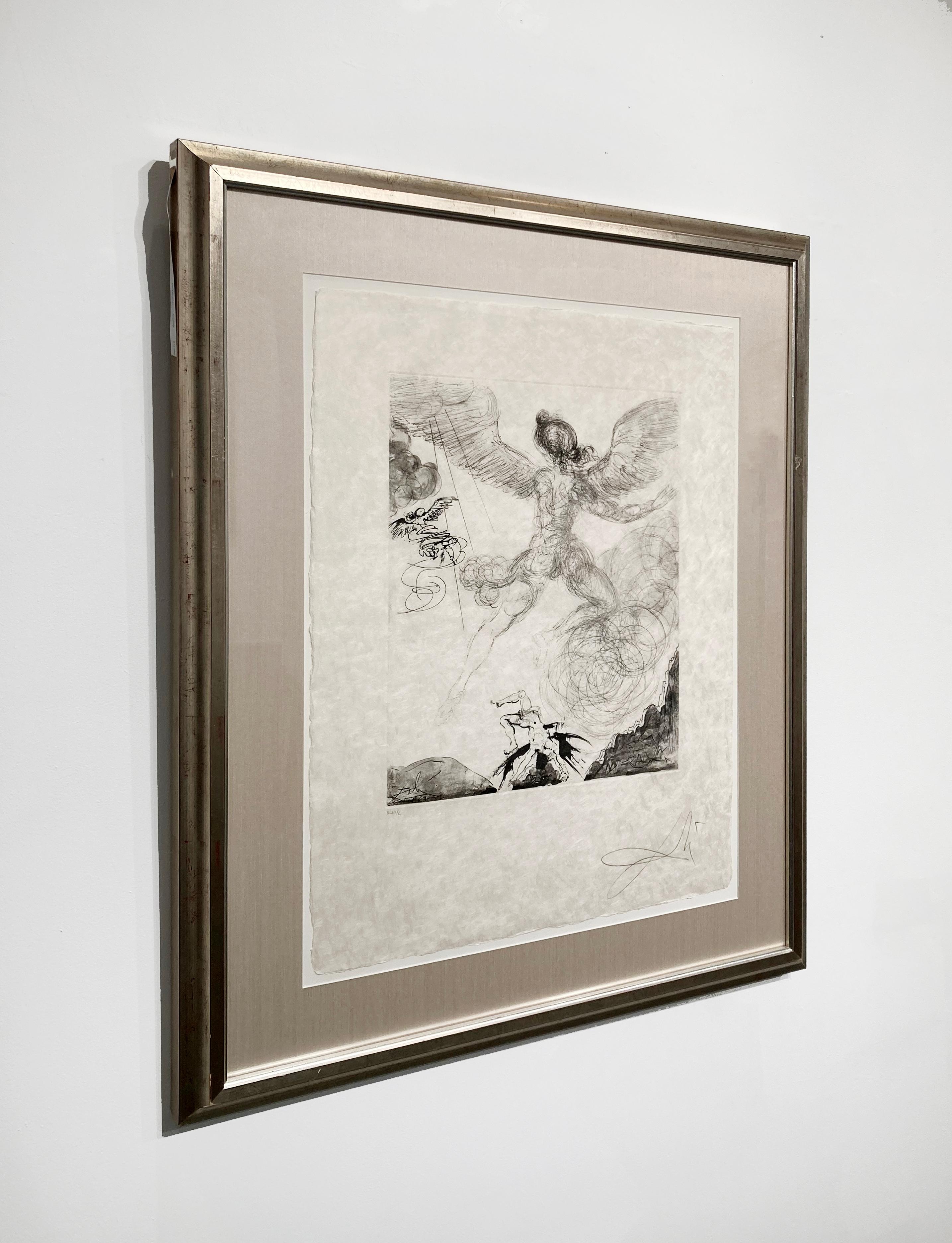 Artist:  Dali, Salvador
Title:  Icarus (Eolus)
Series:  The Mythology
Date:  1963
Medium:  drypoint
Unframed Dimensions:  30