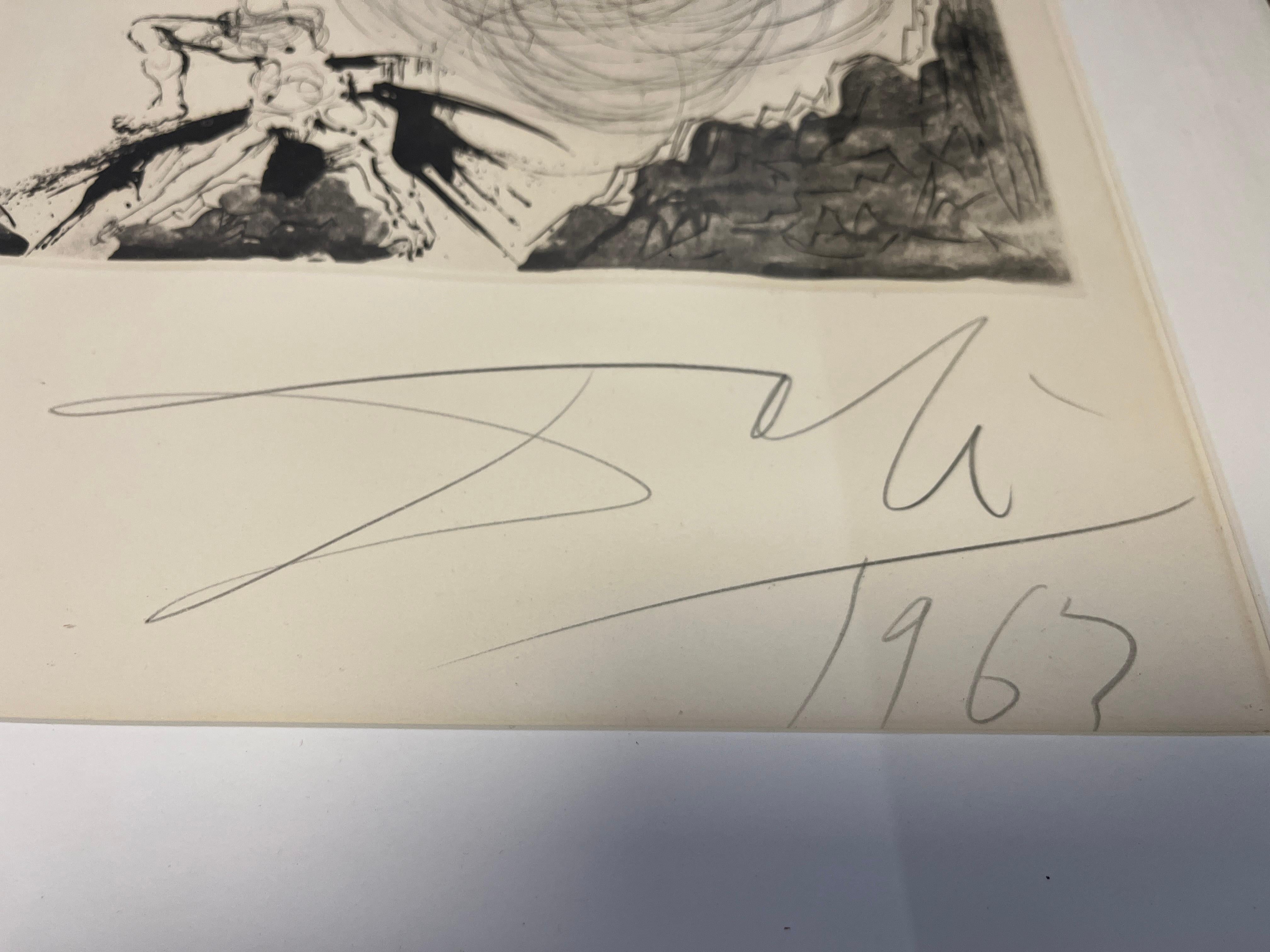 Icaro (dal portfolio Mitologia) - Print Surrealismo di Salvador Dalí