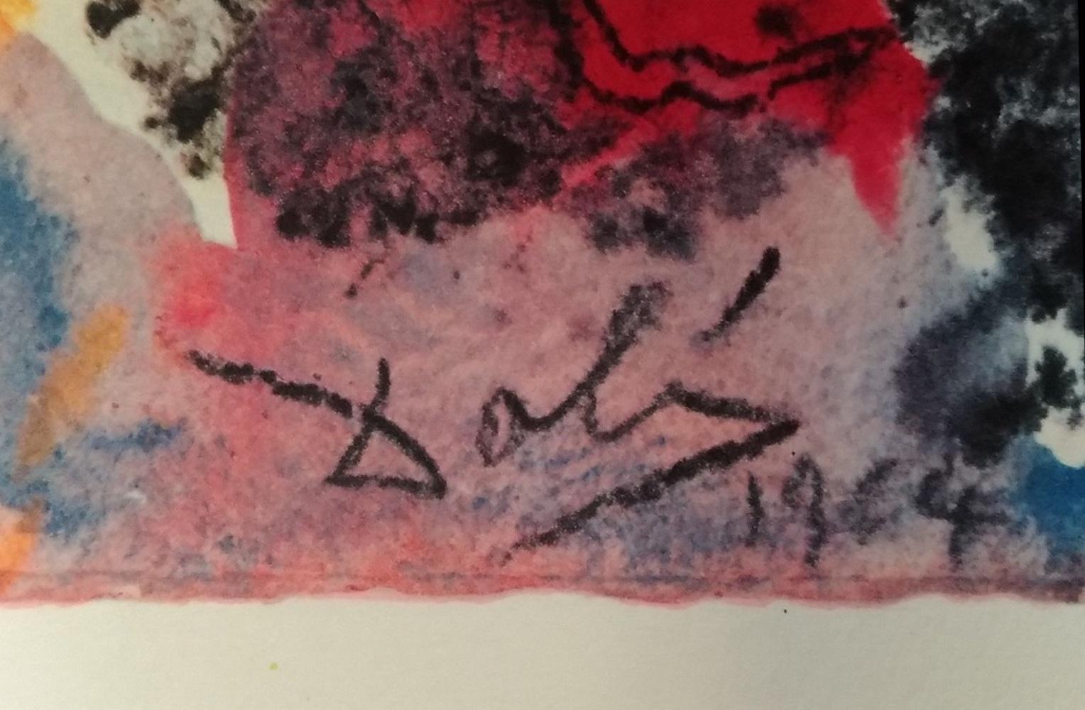 La Tentatur de Satana - Lithographie - 1964 - Print de Salvador Dalí