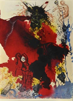 La Tentatur de Satana - Lithographie - 1964