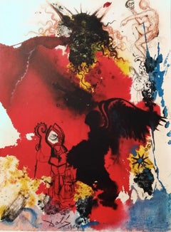 Iesus a Satana Tentatur - Litografia - 1964