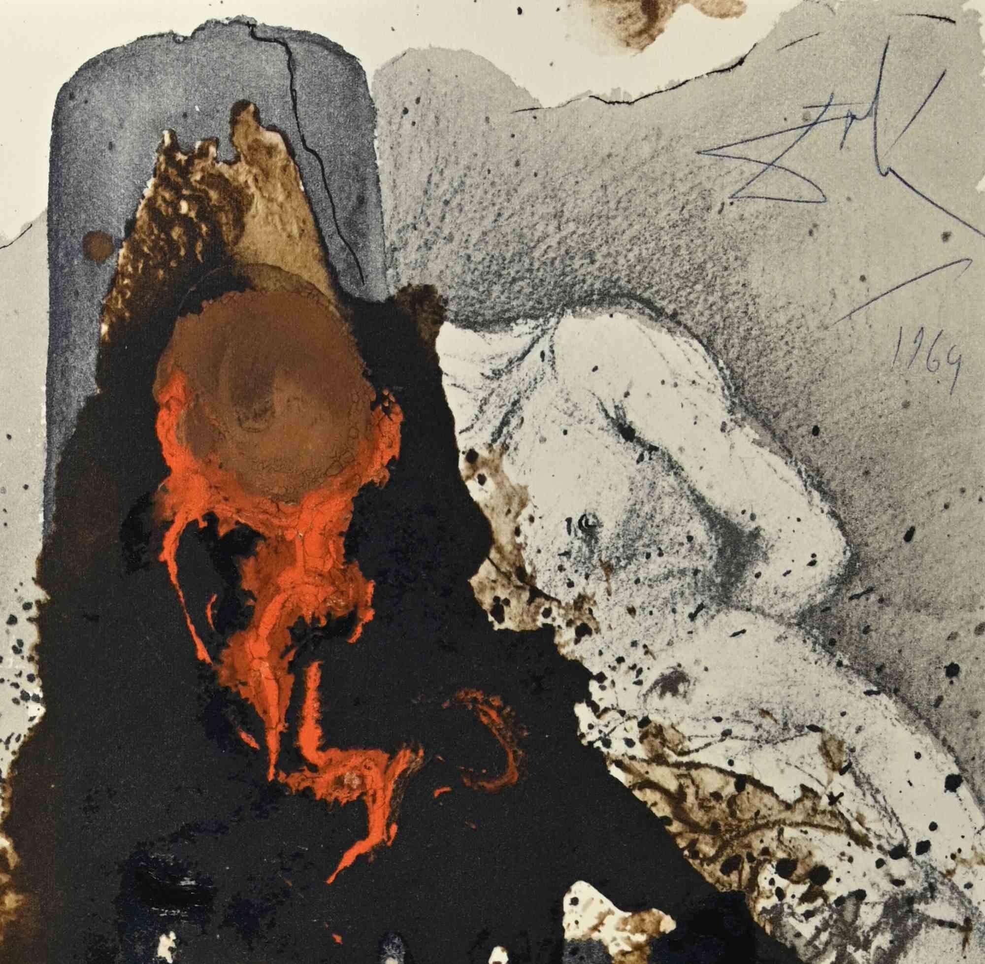 Iesus Flagellatus - Litografía - 1964 - Print de Salvador Dalí