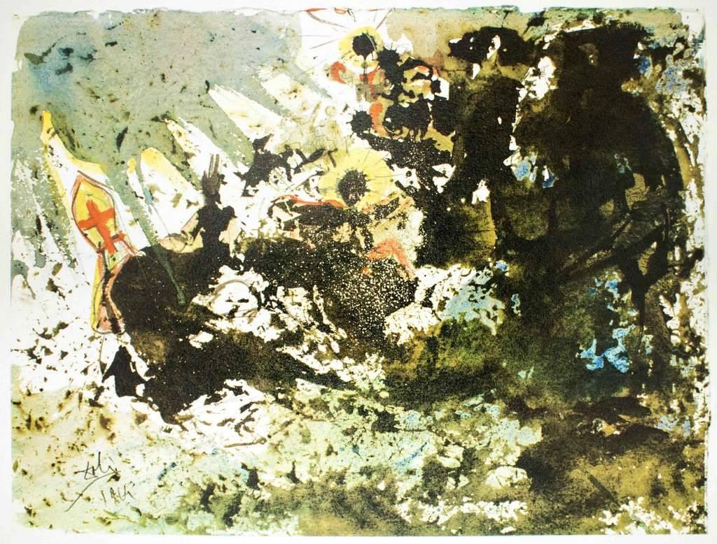 Salvador Dalí Abstract Print – Illustration from "Pater Noster" - Original Lithograph by S. Dalì - 1966