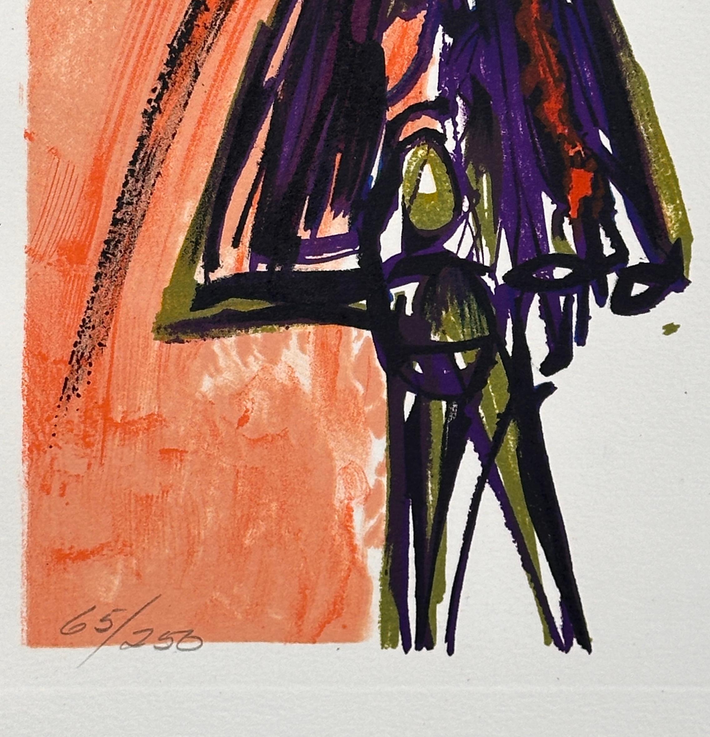 Imaginations & Objects of The Future Intra-Uterine Paradisiac Locomotion - Beige Print by Salvador Dalí