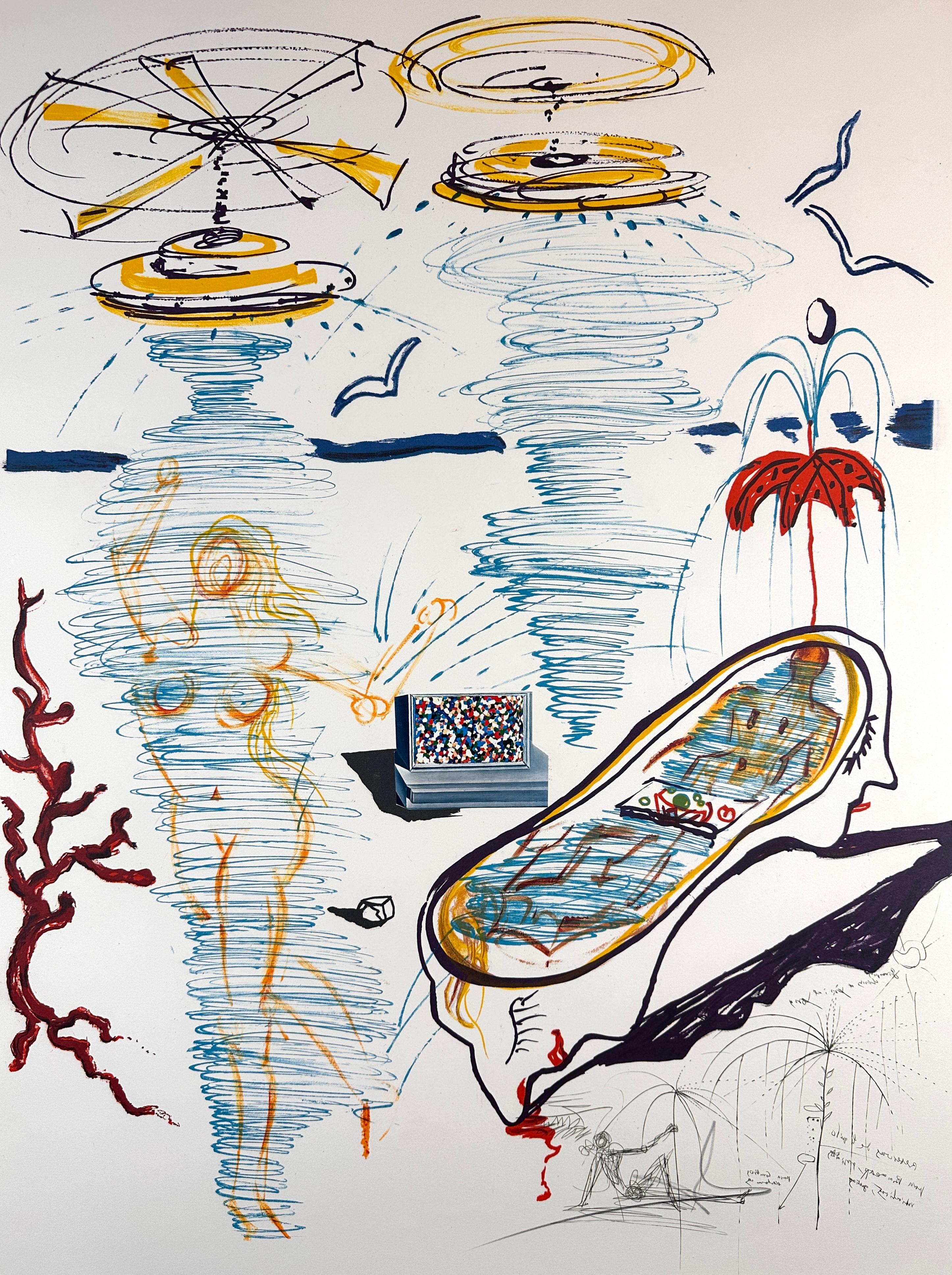 Imaginations & Objects of The Future Liquid Tornado Bath Tub - Print by Salvador Dalí