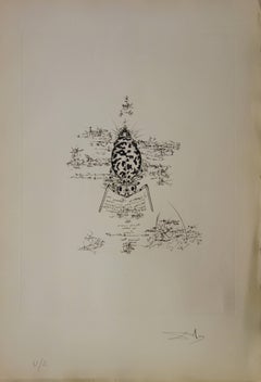 Immortalité du Dalianus Galea - Original etching - 1973