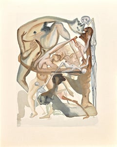 In Dark Limbo - Original Woodcut Print attr. to Salvador Dalì - 1963