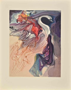 In the Heaven of Jupiter - Woodcut attr. to Salvador Dali- 1963