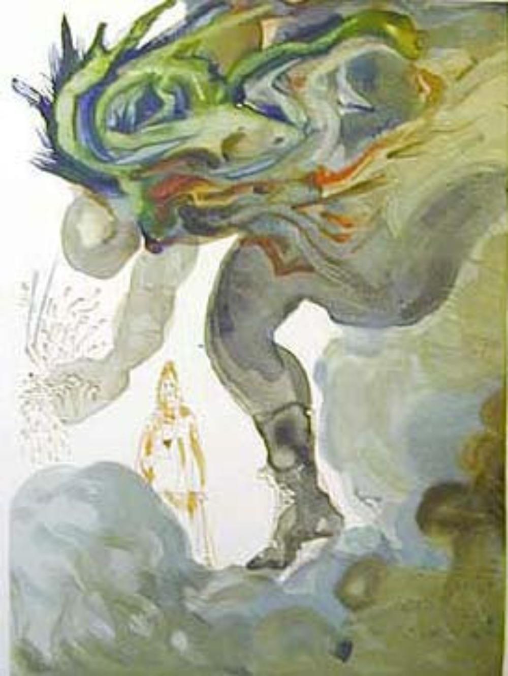 Salvador Dalí Figurative Print - Inferno: Canto 24 from The Divine Comedy