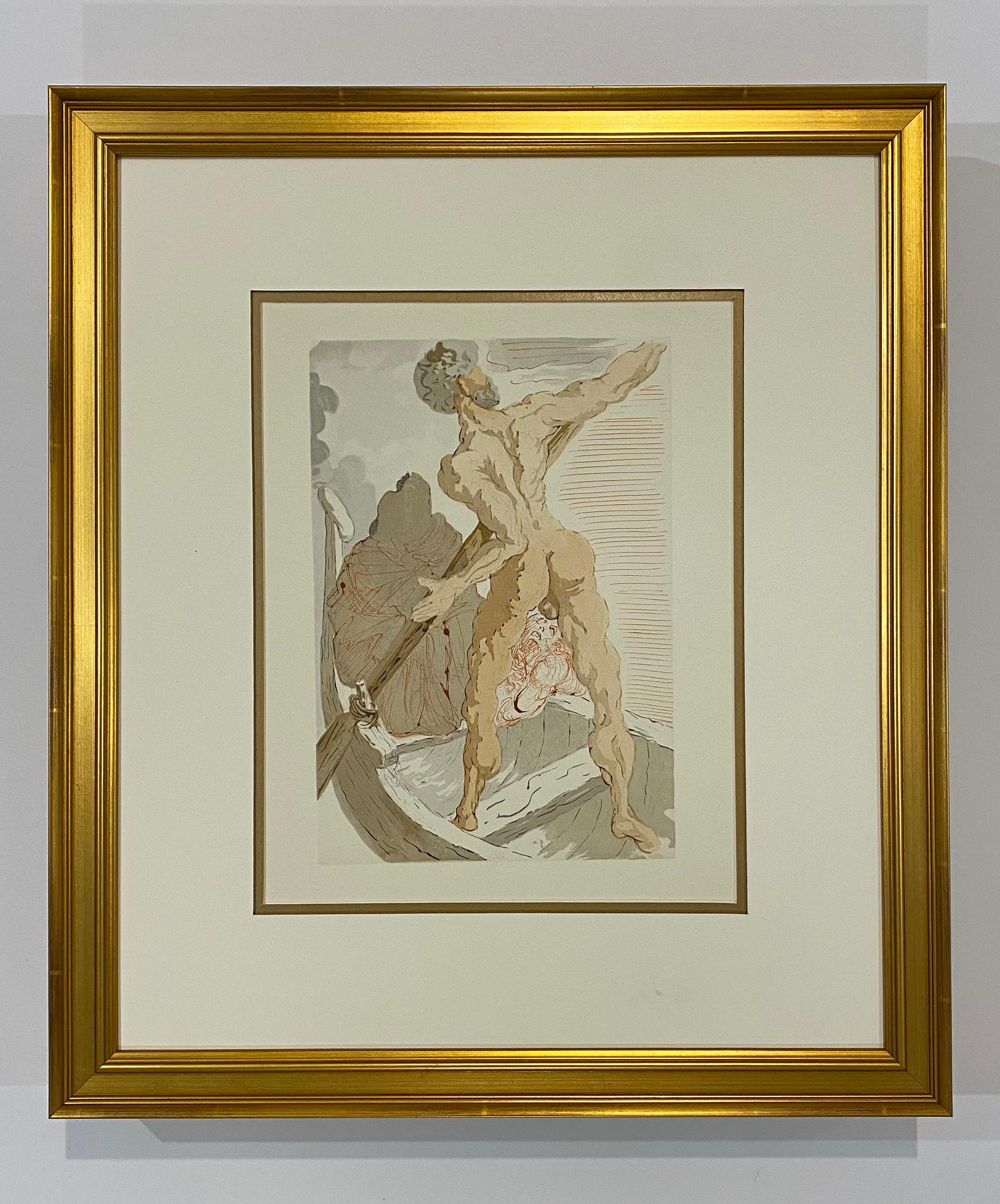 Inferno: Canto 3 della Divina Commedia - Print di Salvador Dalí