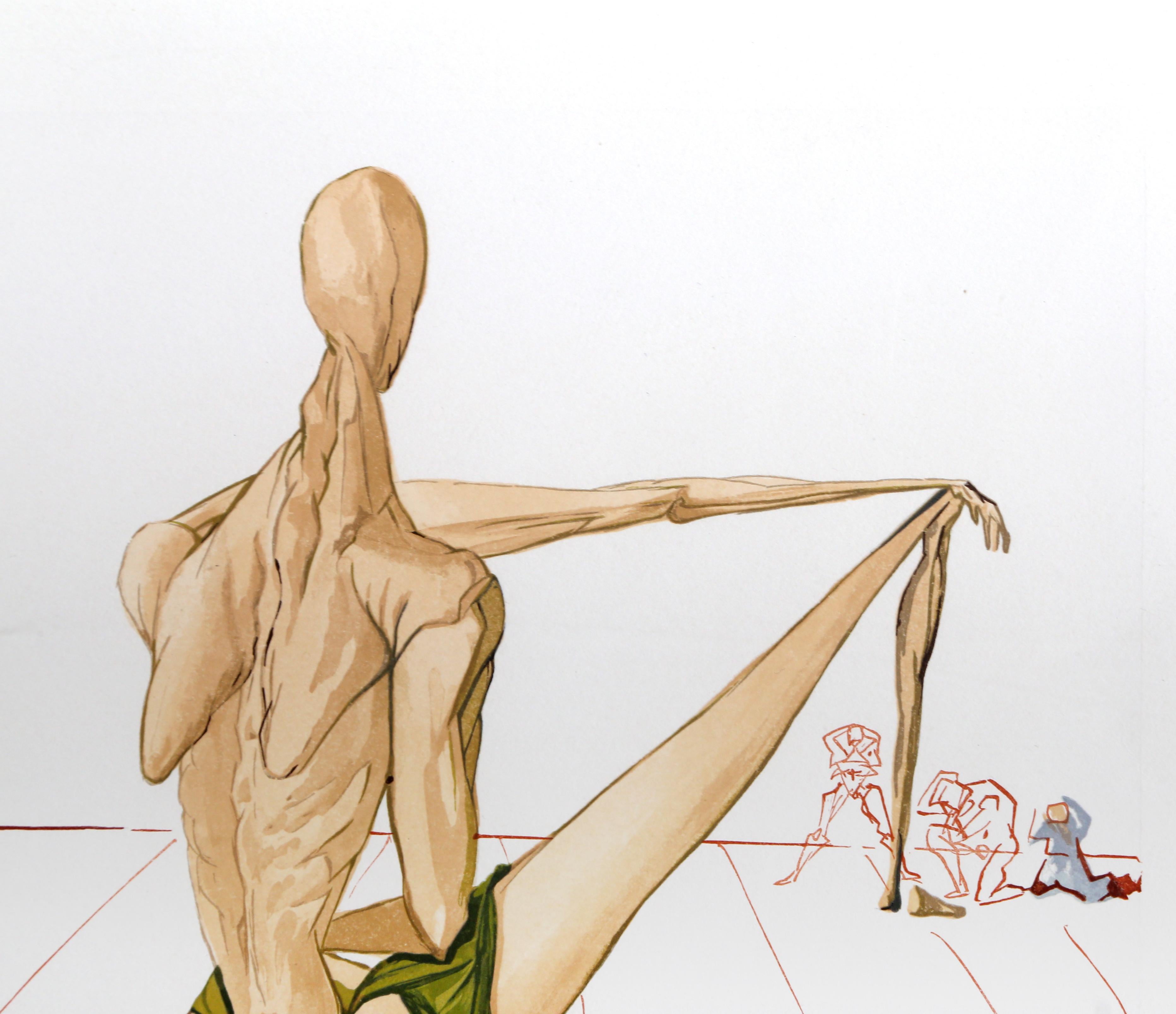 Inferno Canto 5 aus der Divine Comedy, Holzschnitt von Salvador Dali – Print von Salvador Dalí