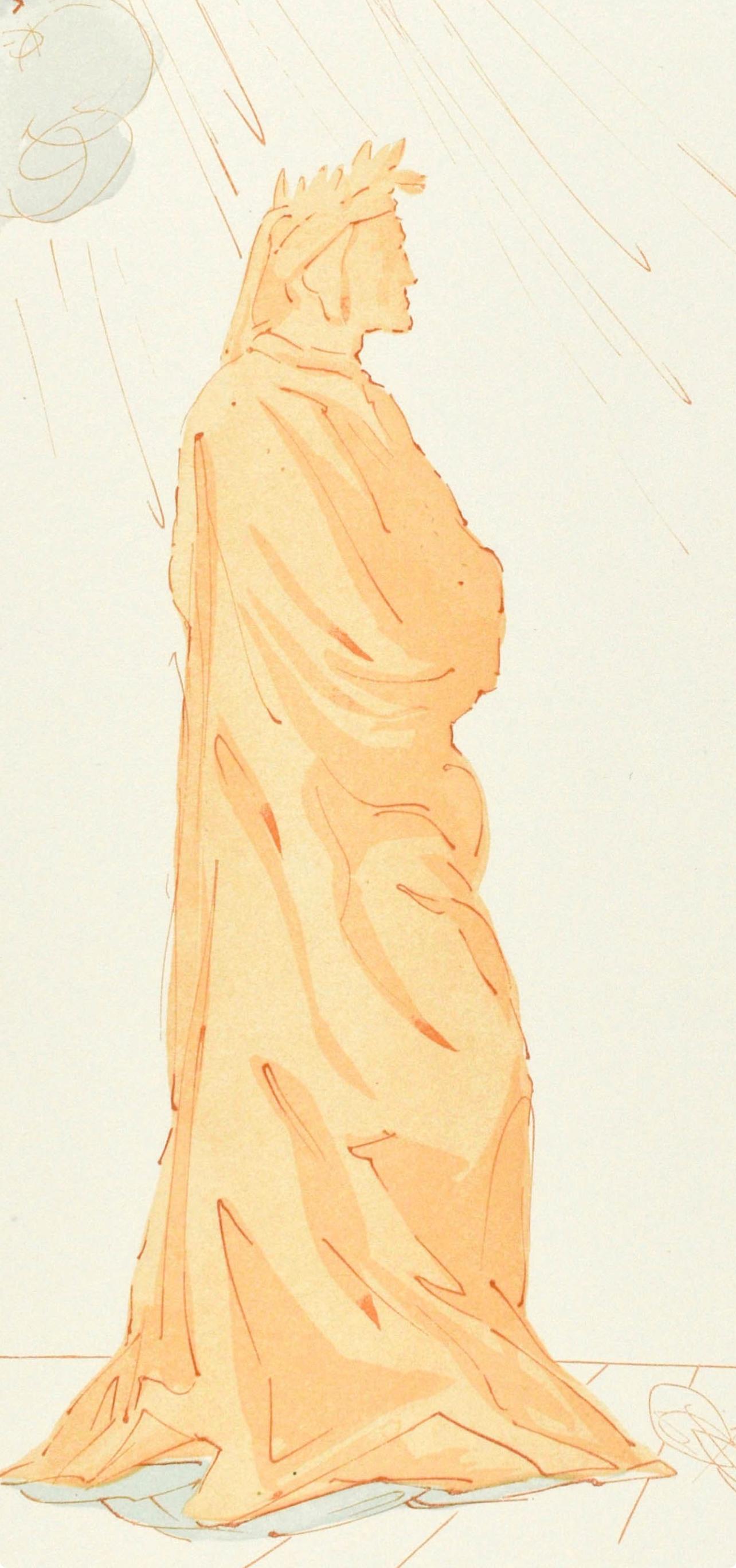 Inferno, Canto II (Field 189-200; M/L. 1039-1138), La Divina Commedia - Print by Salvador Dalí