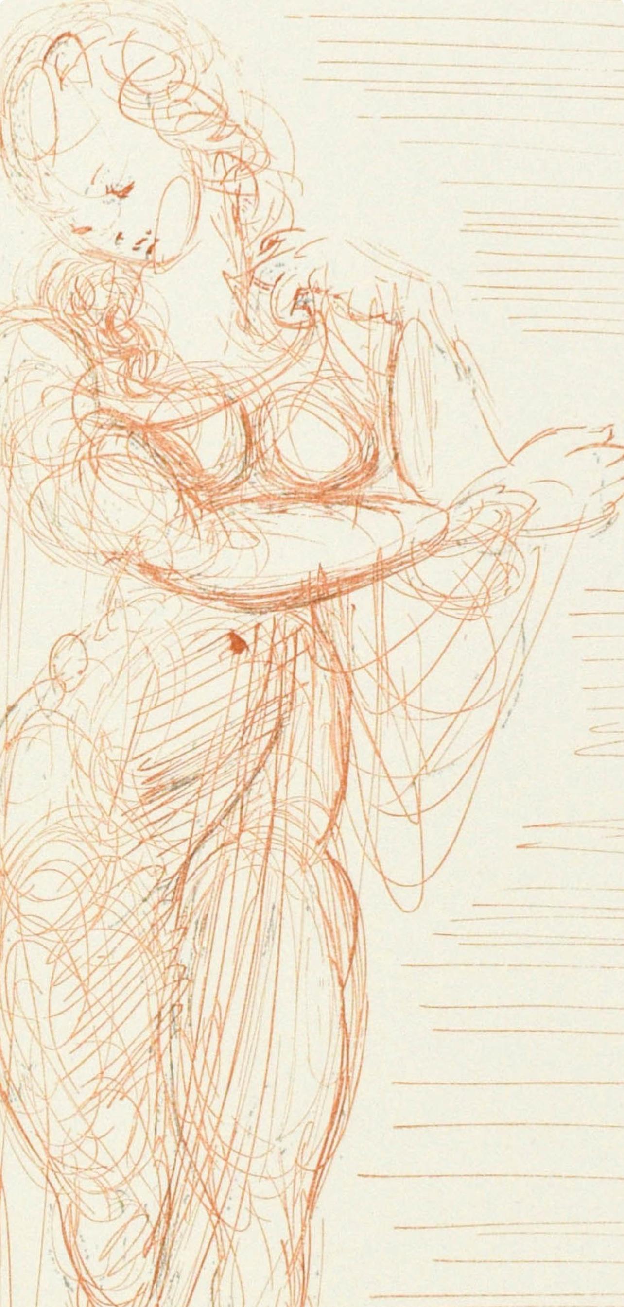Inferno, Canto II (Field 189-200; M/L. 1039-1138), La Divina Commedia - Surrealist Print by Salvador Dalí