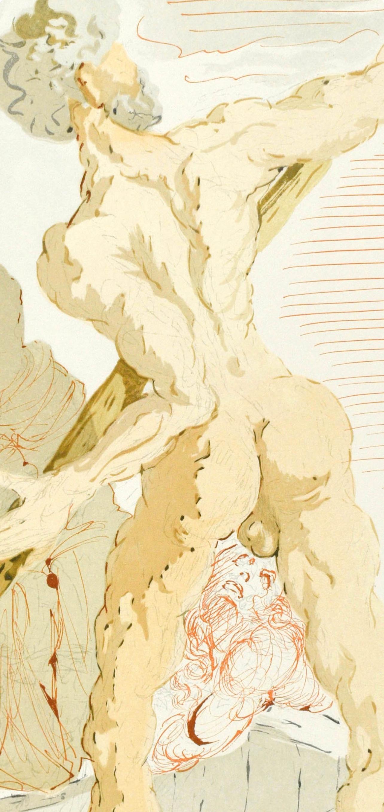Inferno, Canto III (Campo 189-200; M/L. 1039-1138), La Divina Commedia - Print di Salvador Dalí