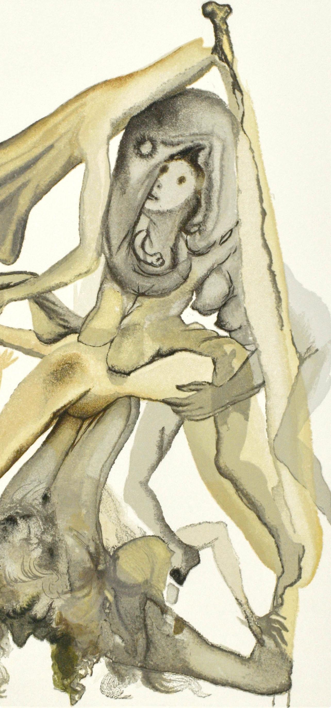 Inferno, Canto IV (Field 189-200; M/L. 1039-1138), La Divina Commedia - Print by Salvador Dalí