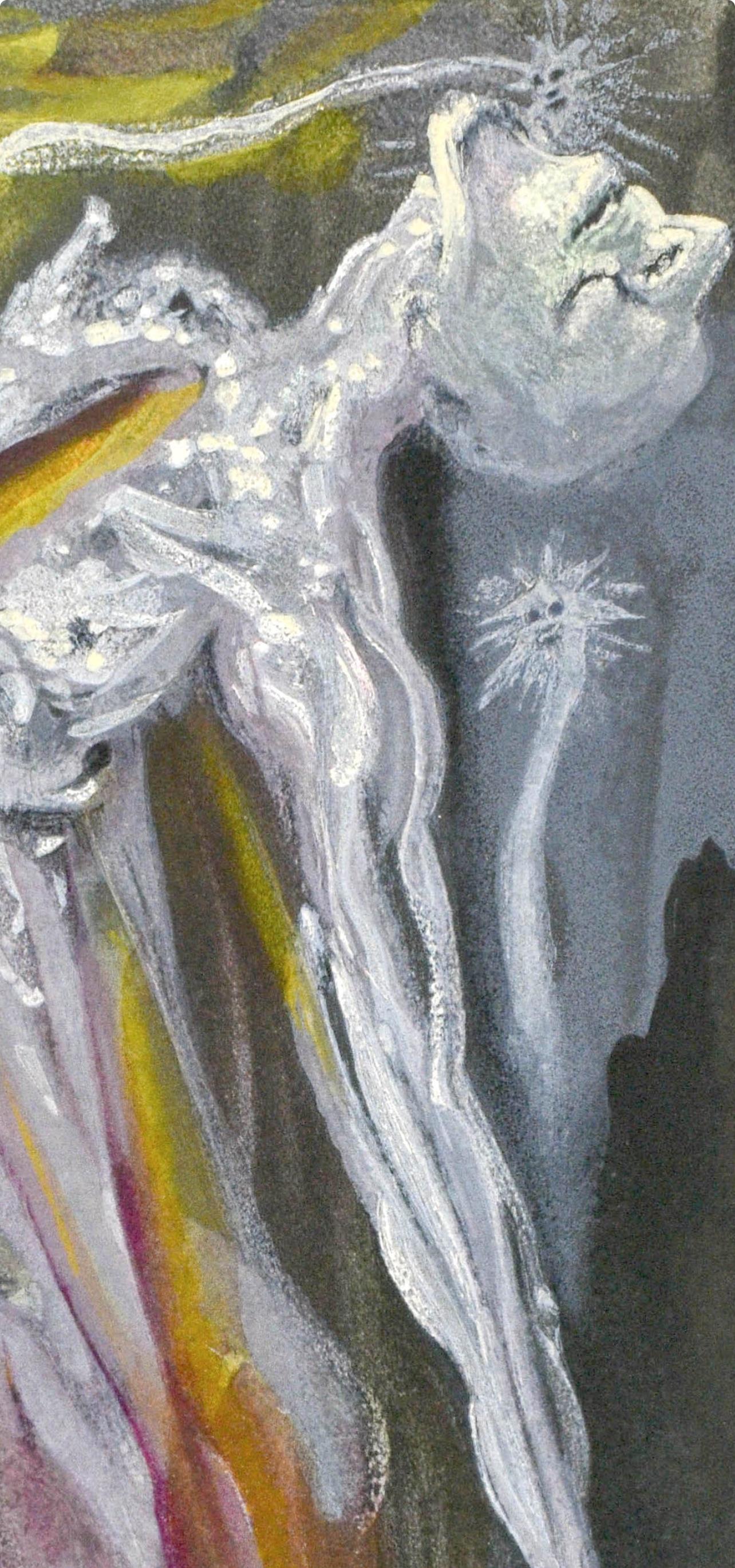 Inferno, Canto IX (Field 189-200; M/L. 1039-1138), La Divina Commedia - Gray Landscape Print by Salvador Dalí