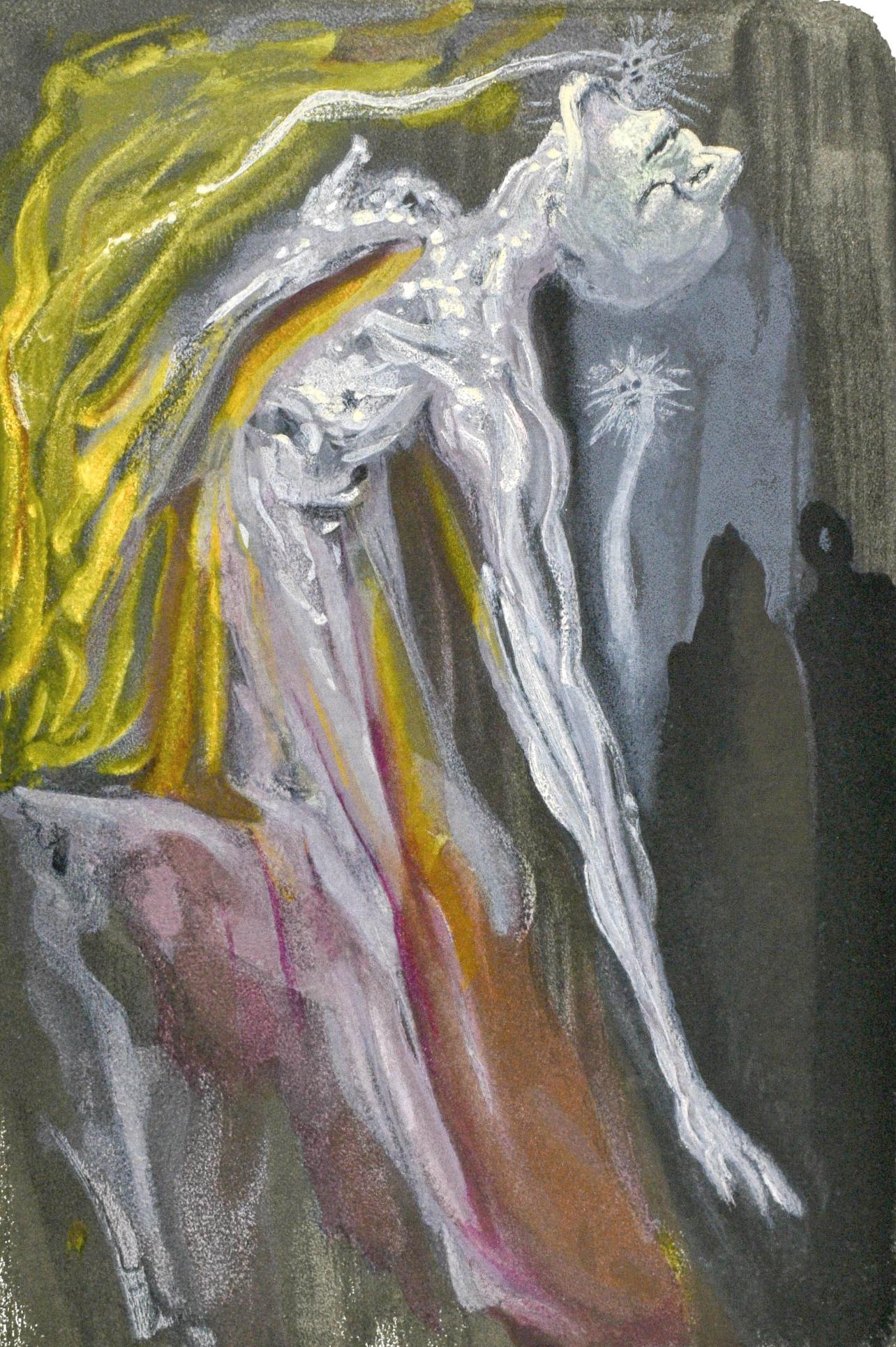 Salvador Dalí Landscape Print - Inferno, Canto IX (Field 189-200; M/L. 1039-1138), La Divina Commedia