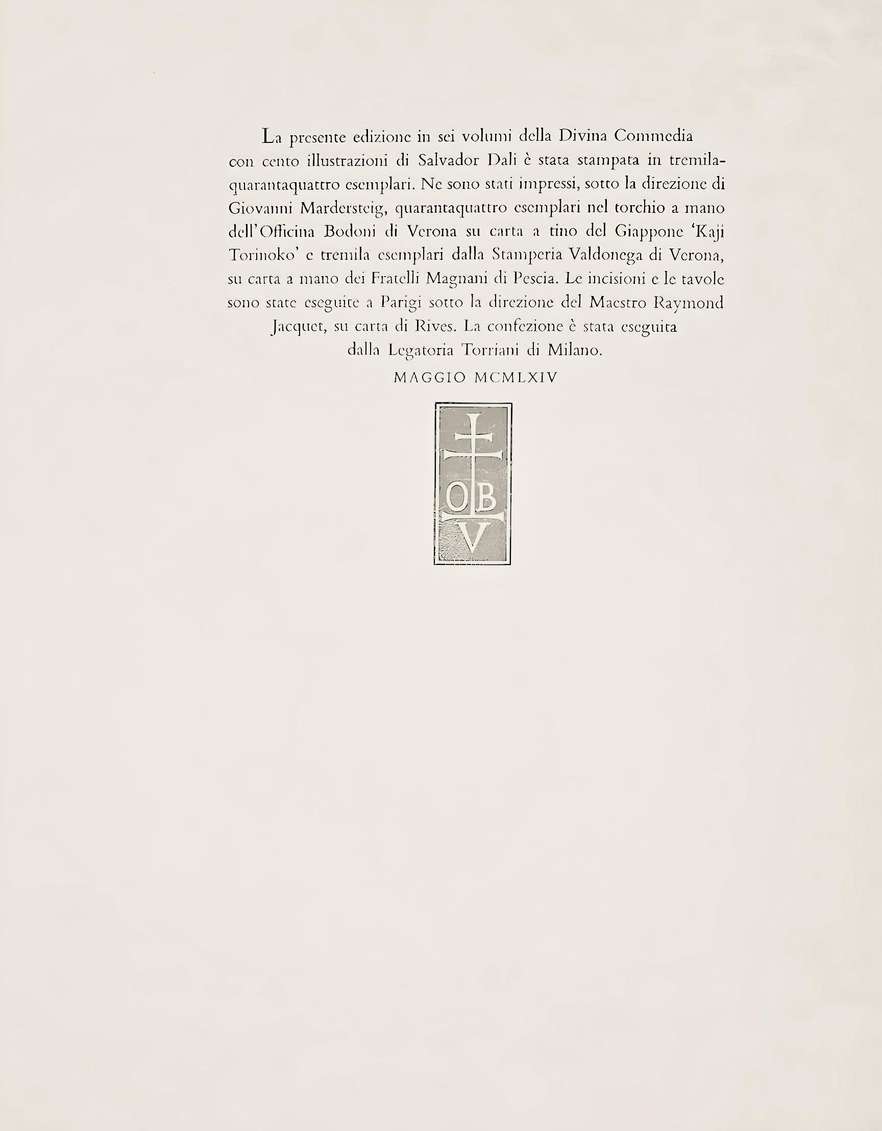 Inferno, Canto VI (Campo 189-200; M/L. 1039-1138), La Divina Commedia in vendita 2