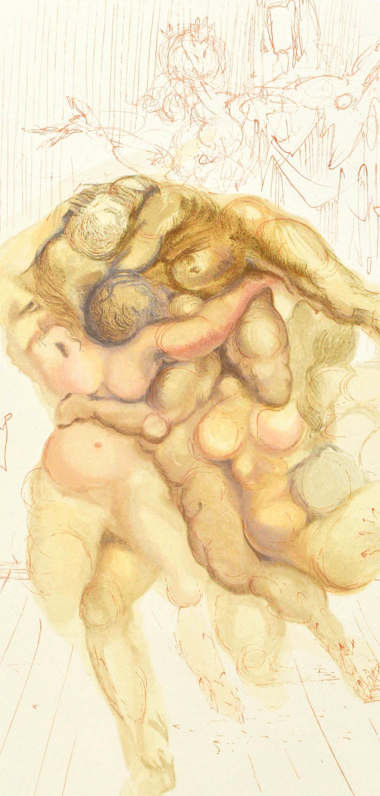 Inferno, Canto VIII (Field 189-200; M/L. 1039-1138), La Divina Commedia - Print by Salvador Dalí