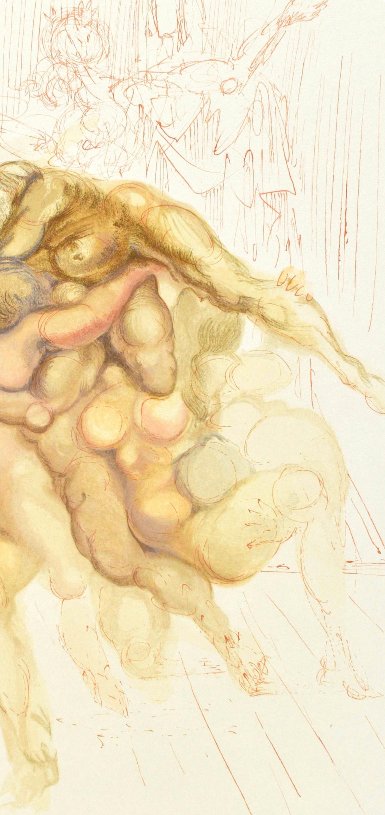 Inferno, Canto VIII (Field 189-200; M/L. 1039-1138), La Divina Commedia - Surrealist Print by Salvador Dalí