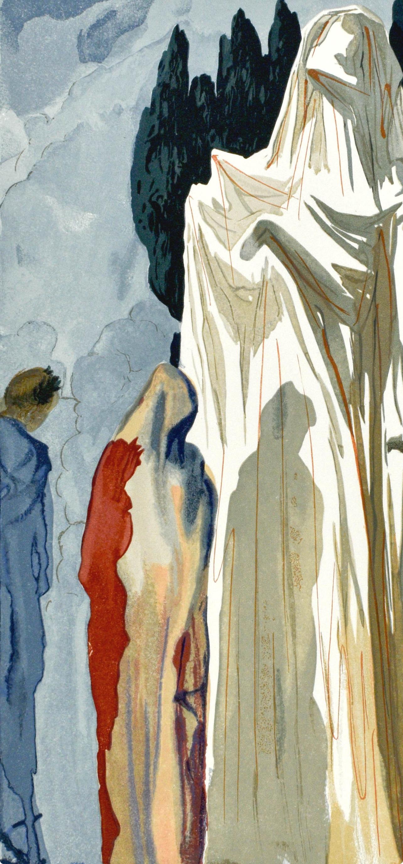 Inferno, Canto X (Field 189-200; M/L. 1039-1138), La Divina Commedia - Surrealist Print by Salvador Dalí